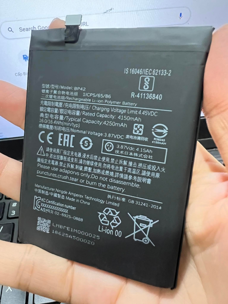 Pin Xiaomi Mi 11 Lite / Mi 11 Lite 5G BP42 Chất Lượng Thay Lấy Liền không thể thiếu cho chiếc điện thoại của bạn được sản xuất theo chuẩn Li-ion, pin bền lâu hết pin, giá rẻ